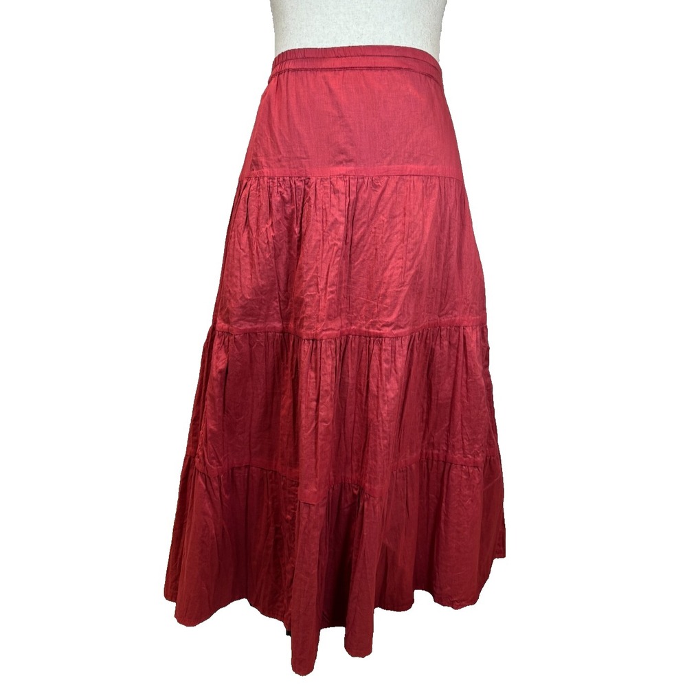 NWT The Paragon Reversible Cotton Tiered Maxi Skirt Plus Size 2X Boho Peasant